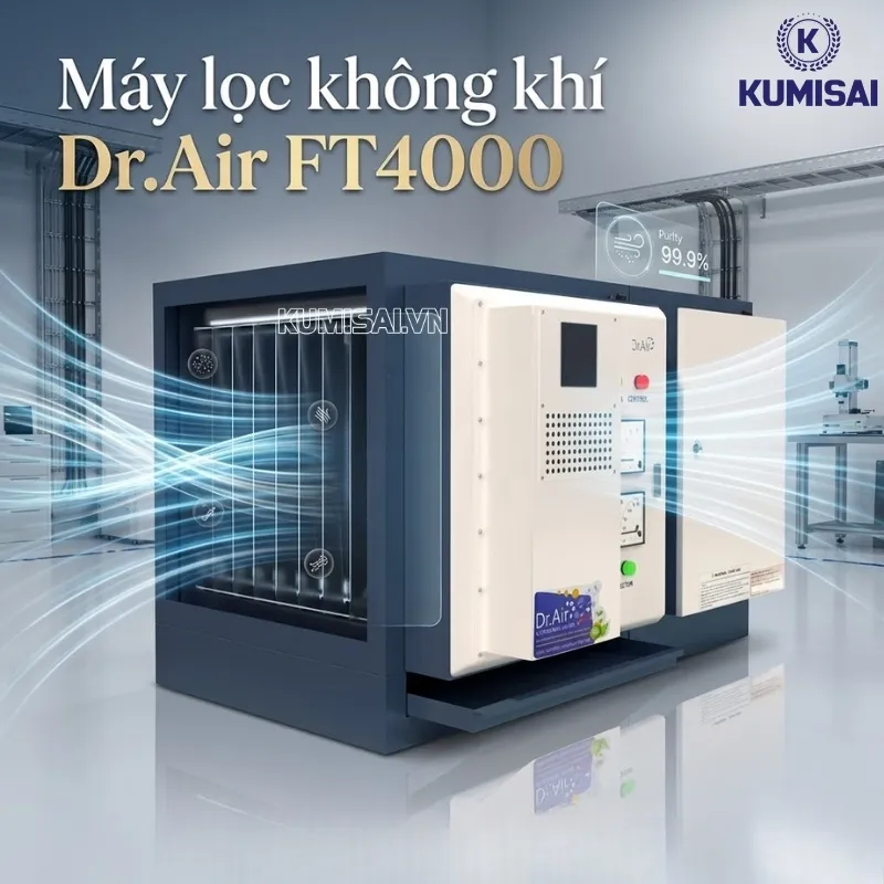 Máy lọc không khí công nghiệp Dr.Air FT4000 Máy lọc không khí công nghiệp Dr.Air FT4000
