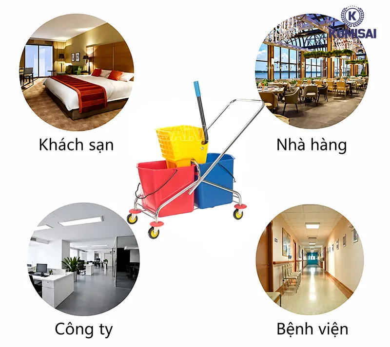 Các môi trường ứng dụng phổ biến của xe dọn vệ sinh Kumisai