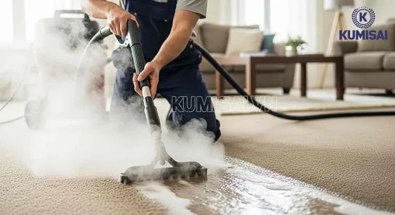 Máy giặt thảm hơi nước nóng