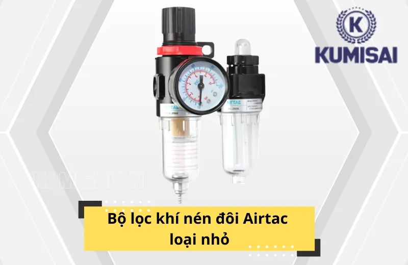 Bộ lọc khí nén đôi Airtac loại nhỏ