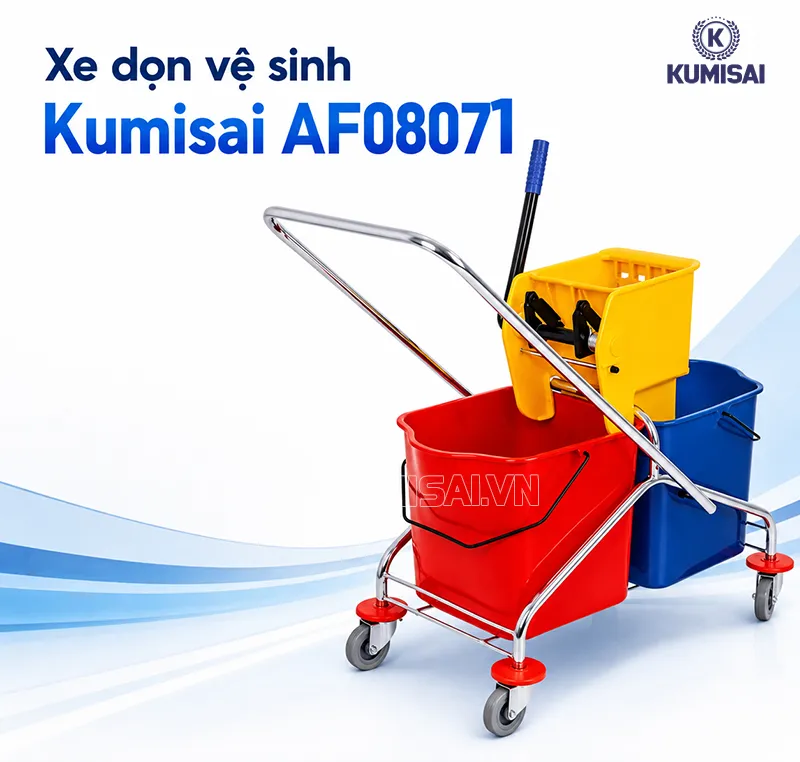 Tổng quan về xe dọn vệ sinh Kumisai AF08071 Tổng quan về xe dọn vệ sinh Kumisai AF08071