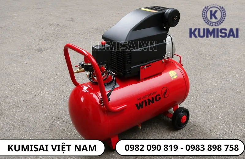Kumisai phân phối chính hãng máy nén khí mini Wing TM-0.1/8-9L Kumisai phân phối chính hãng máy nén khí mini Wing TM-0.1/8-9L