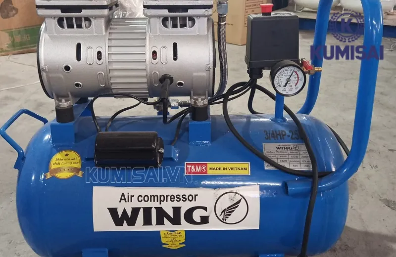 Máy nén khí Wing TW-OF550-25L không sử dụng dầu bôi trơn