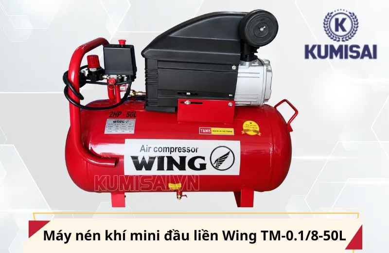 ​​Máy nén khí mini đầu liền Wing TM-0.1/8-50L