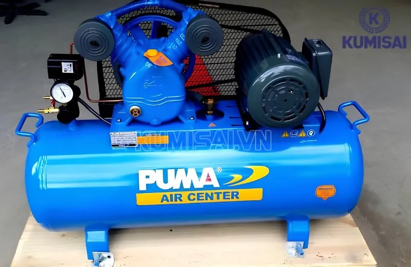 Sản phẩm được kết nối với máy nén khí Puma PK2100