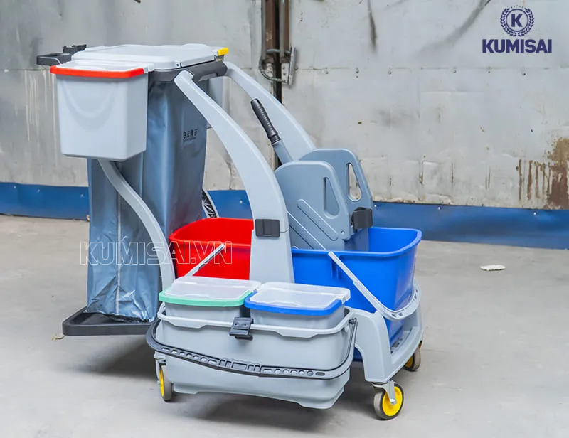 Xe dọn phòng 1 túi Kumisai KMS AF08191E Xe dọn phòng 1 túi Kumisai KMS AF08191E