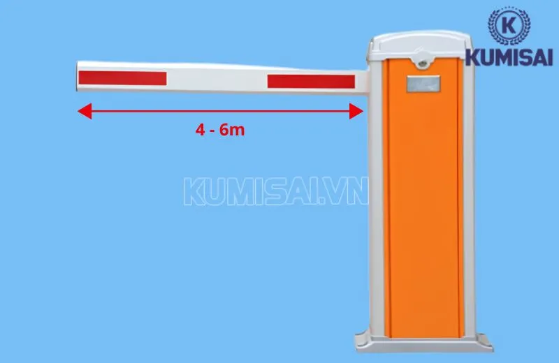Chiều dài thanh chắn là 4 - 6m Chiều dài thanh chắn là 4 - 6m