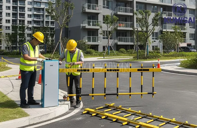 Các bộ phận của cổng barie dễ tháo lắp