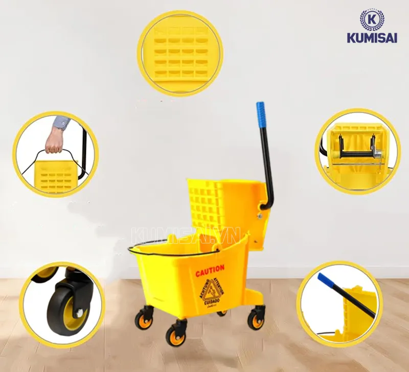 Cấu trúc xe dọn vệ sinh vắt nước Kumisai Cấu trúc xe dọn vệ sinh vắt nước Kumisai