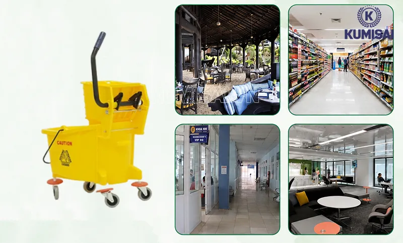 Xe vắt móp Kumisai 32 lít trở thành giải pháp vệ sinh cho nhiều không gian Xe vắt móp Kumisai 32 lít trở thành giải pháp vệ sinh cho nhiều không gian