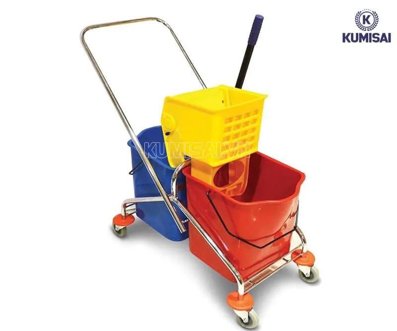 Xe vắt móp 2 xô 46 lít