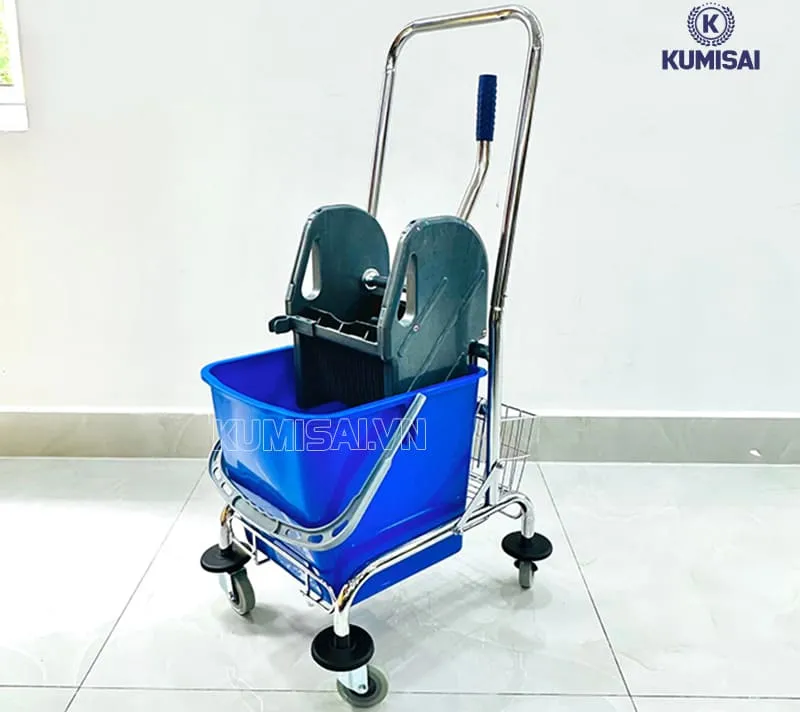 Loại xe dọn vệ sinh inox 1 xô 