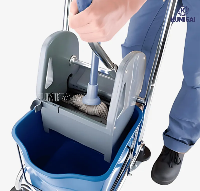 Cách dùng xe vắt móp đơn Kumisai 23 lít