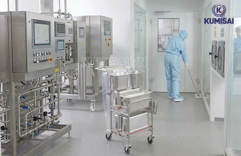 Xe đẩy vệ sinh phòng sạch và những điều cần biết
