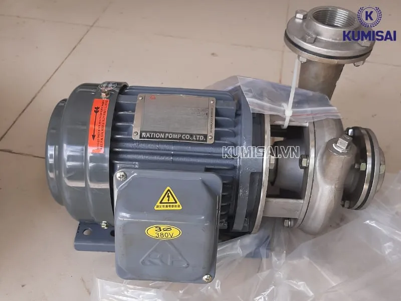 Máy bơm vận hành êm, không bị rung lắc khi vận hành Máy bơm Teco vận hành êm, không rung
