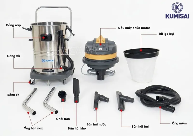 Cấu tạo máy hút bụi Cấu tạo máy hút bụi