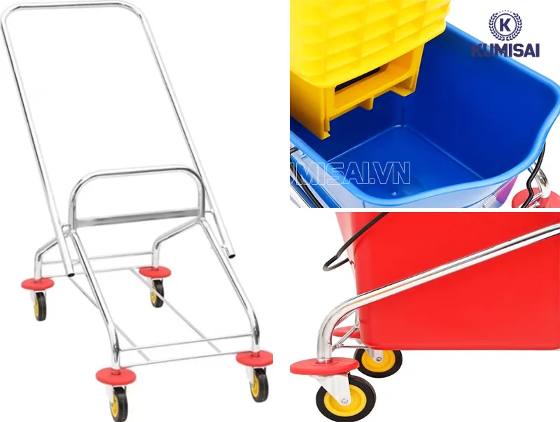 Khung inox chắc chắn, đáp ứng cường độ sử dụng cao Khung inox chắc chắn, đáp ứng cường độ sử dụng cao