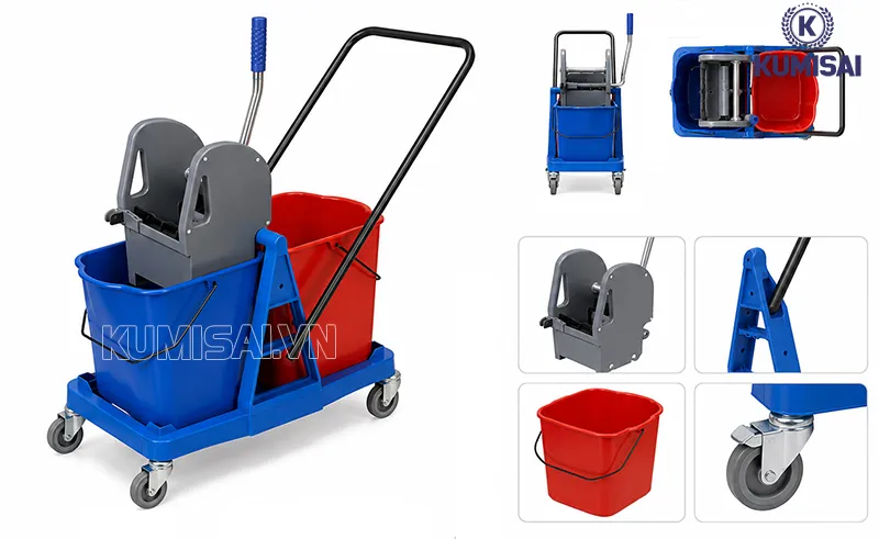 Thiết kế xe vắt móp đôi Kumisai 34 lít Thiết kế xe vắt móp đôi Kumisai 34 lít