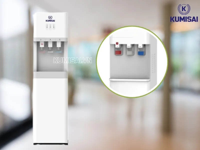 3 vòi nước nóng, lạnh, nguội cực kỳ tiện lợi