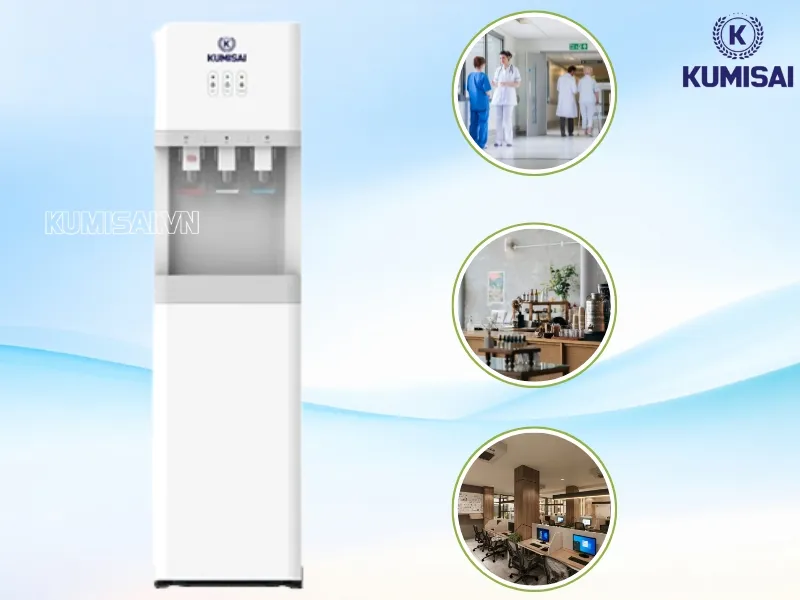 Máy nước nóng lạnh Kumisai KMS206 được sử dụng ở rất nhiều địa điểm