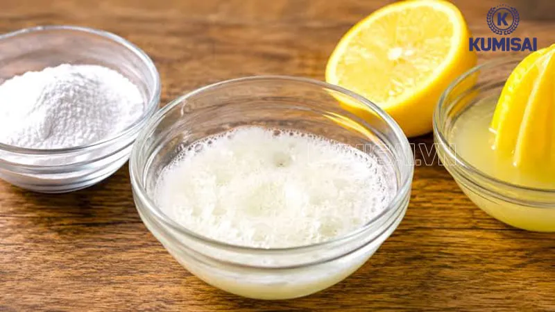 Hỗn hợp baking soda và chanh xử lý giày dính sơn hiệu quả Hỗn hợp baking soda và chanh xử lý giày dính sơn hiệu quả