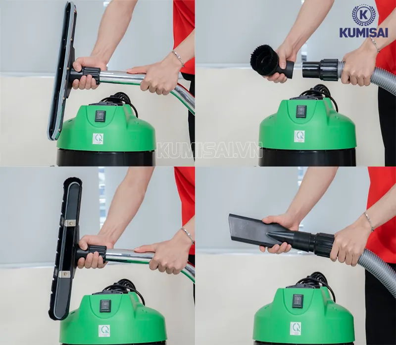 Lắp đặt loại đầu hút phù hợp với nhu cầu làm sạch 