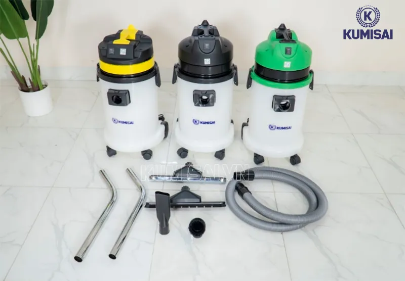 Máy hút bụi thùng nhựa Kumisai KMS 30S với nhiều phiên bản màu sắc