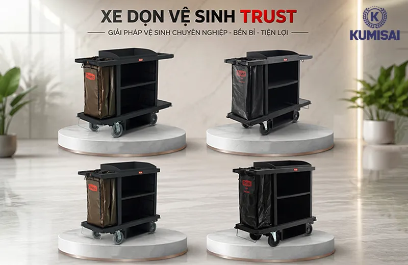 Tìm hiểu về xe dọn vệ sinh Trust