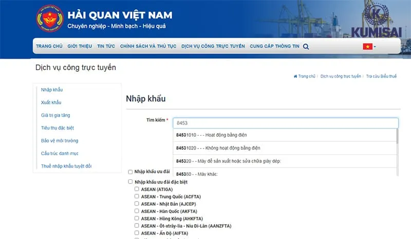 Tra cứu trực tuyến mã HS code cho máy đánh giày Tra cứu trực tuyến mã HS code cho máy đánh giày