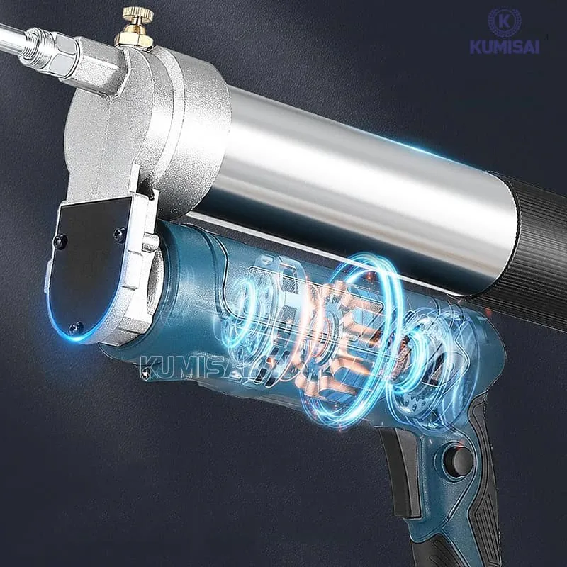 Máy bơm mỡ dùng pin thiết kế tiện dụng