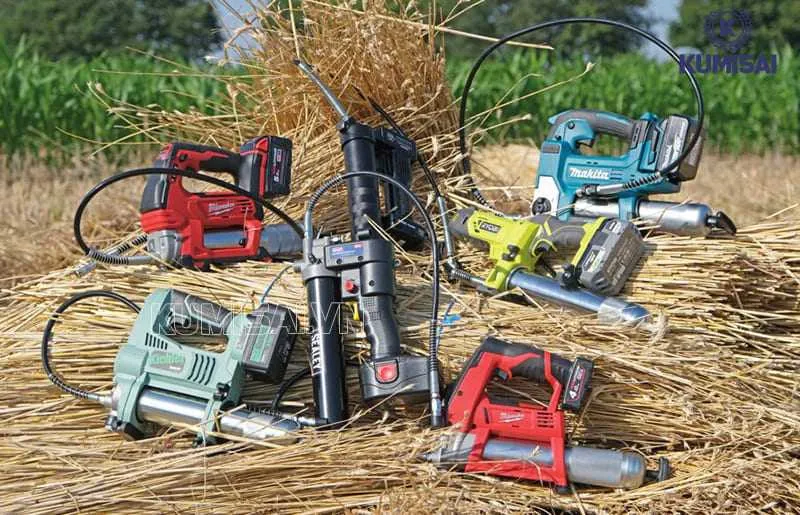 Mua máy bơm mỡ bằng pin ở Kumisai.vn