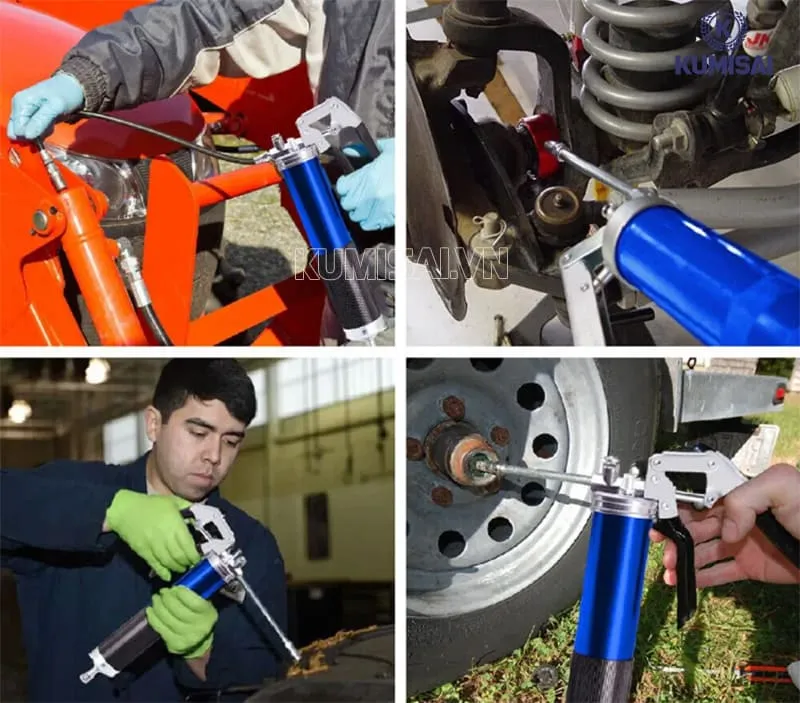 Máy bơm mỡ giúp giảm công sức và thời gian bảo dưỡng ô tô Máy bơm mỡ giúp giảm công sức và thời gian bảo dưỡng ô tô
