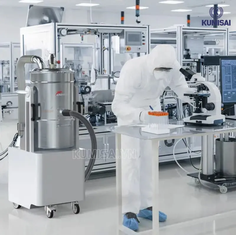 Máy hút bụi công nghiệp Delfin dùng cho phòng thí nghiệm