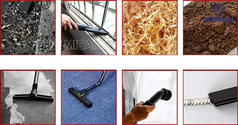 Máy hút bụi Delfin có khả năng xử lý các loại rác, bụi bẩn