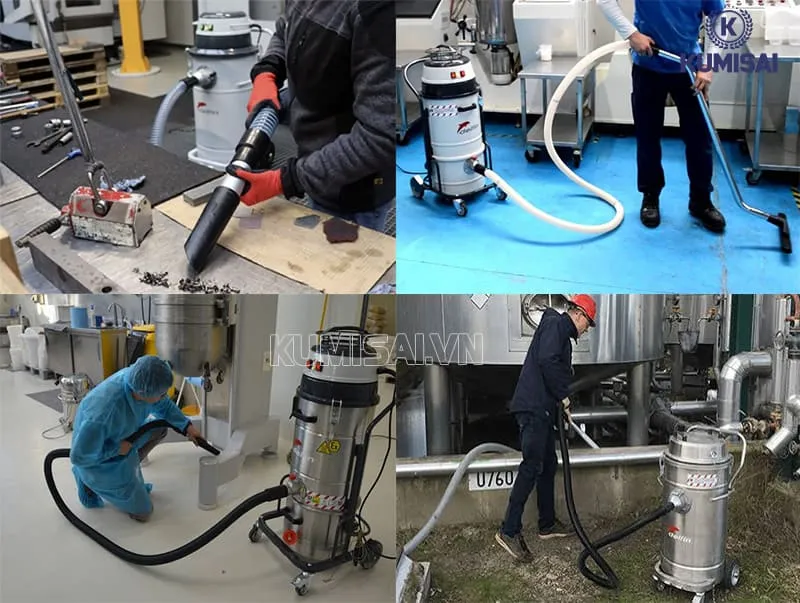 Phạm vi sử dụng máy hút bụi công nghiệp Delfin
