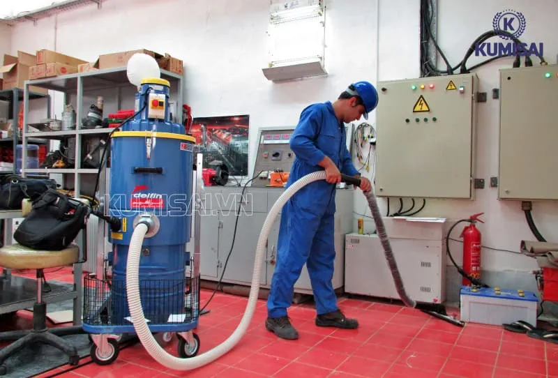 Sử dụng máy hút bụi công nghiệp Delfin đúng mục đích