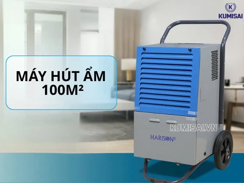 Máy hút ẩm 100m² – Hút ẩm nhanh, tiết kiệm, vận hành bền