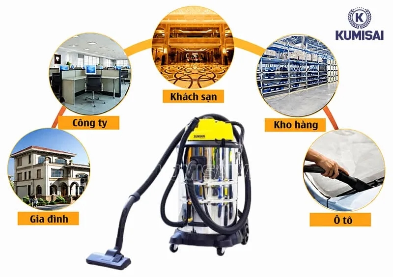Các môi trường phù hợp với máy hút bụi Sumika Các môi trường phù hợp với máy hút bụi Sumika