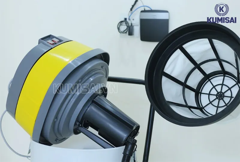 Đầu máy và túi lọc bụi 