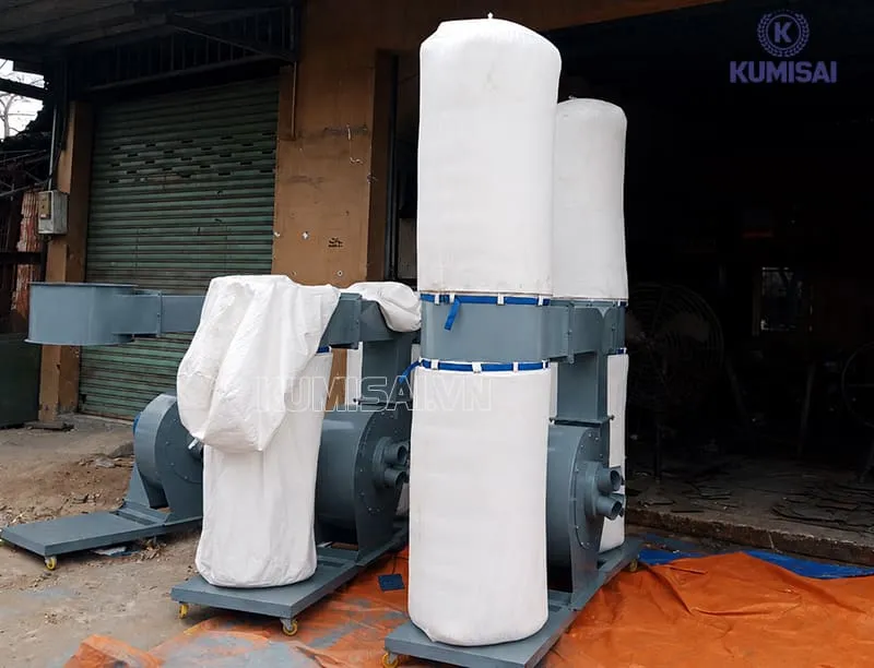 Máy hút bụi 4 túi vải dễ lắp đặt, dịch chuyển và sử dụng 