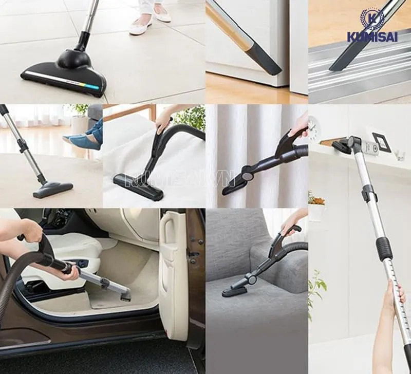 Nhiều đầu hút hỗ trợ làm sạch hiệu quả Nhiều đầu hút hỗ trợ làm sạch hiệu quả