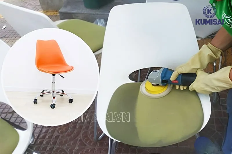 Các bước làm sạch ghế nhựa đơn giản