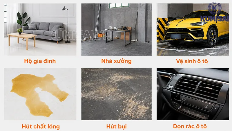 Phạm vi sử dụng máy hút bụi công nghiệp Palada PD30-H Phạm vi sử dụng máy hút bụi công nghiệp Palada PD30-H