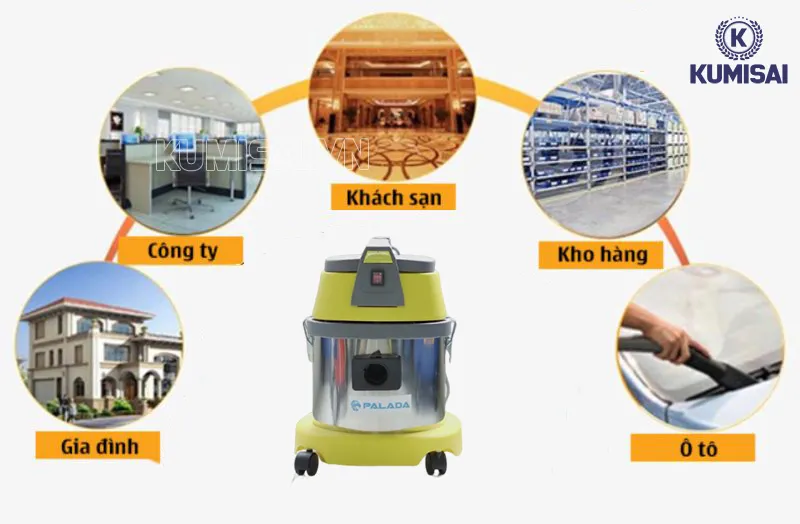Phạm vi sử dụng máy hút bụi Palada PD 20