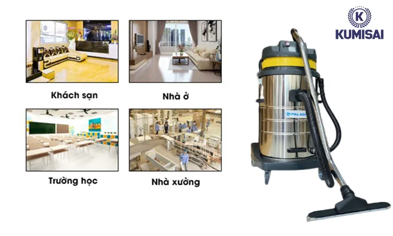 Phạm vi sử dụng máy hút bụi công nghiệp Palada PD60-2Q Phạm vi sử dụng máy hút bụi công nghiệp Palada PD60-2Q