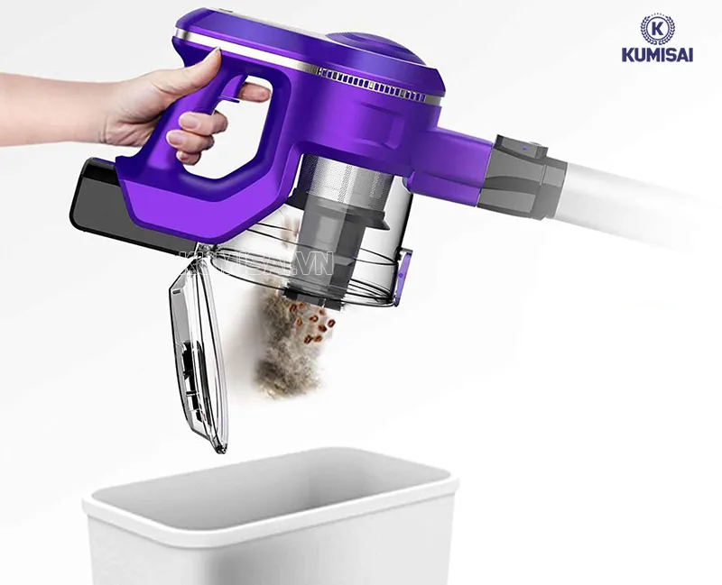 Chọn máy có dung tích của hộp chứa bụi phù hợp Chọn máy có dung tích của hộp chứa bụi phù hợp