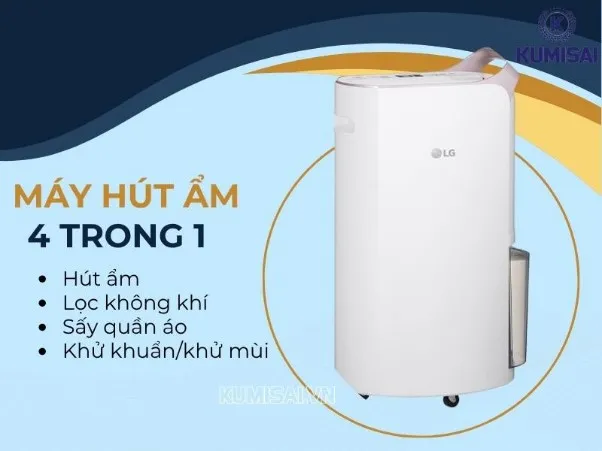 Máy hút ẩm 4 trong 1 làm được gì? Khám phá loạt tính năng bất ngờ