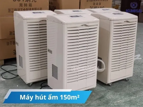 Máy hút ẩm 150m²: Công suất mạnh, kiểm soát ẩm hiệu quả