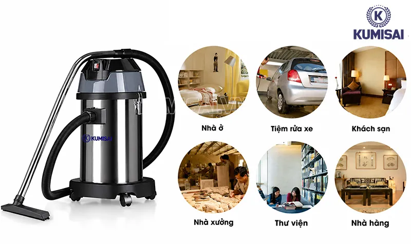 Ứng dụng máy hút bụi Kumisai KMS 35A New Ứng dụng máy hút bụi Kumisai KMS 35A New