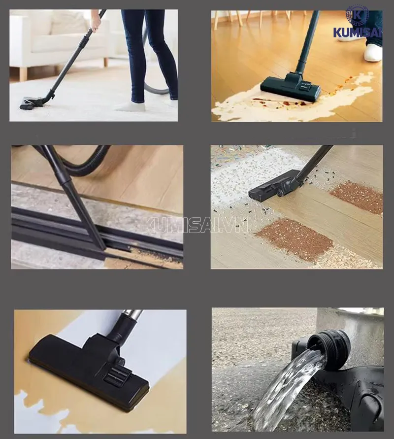 Khả năng hút bụi hút nước linh hoạt